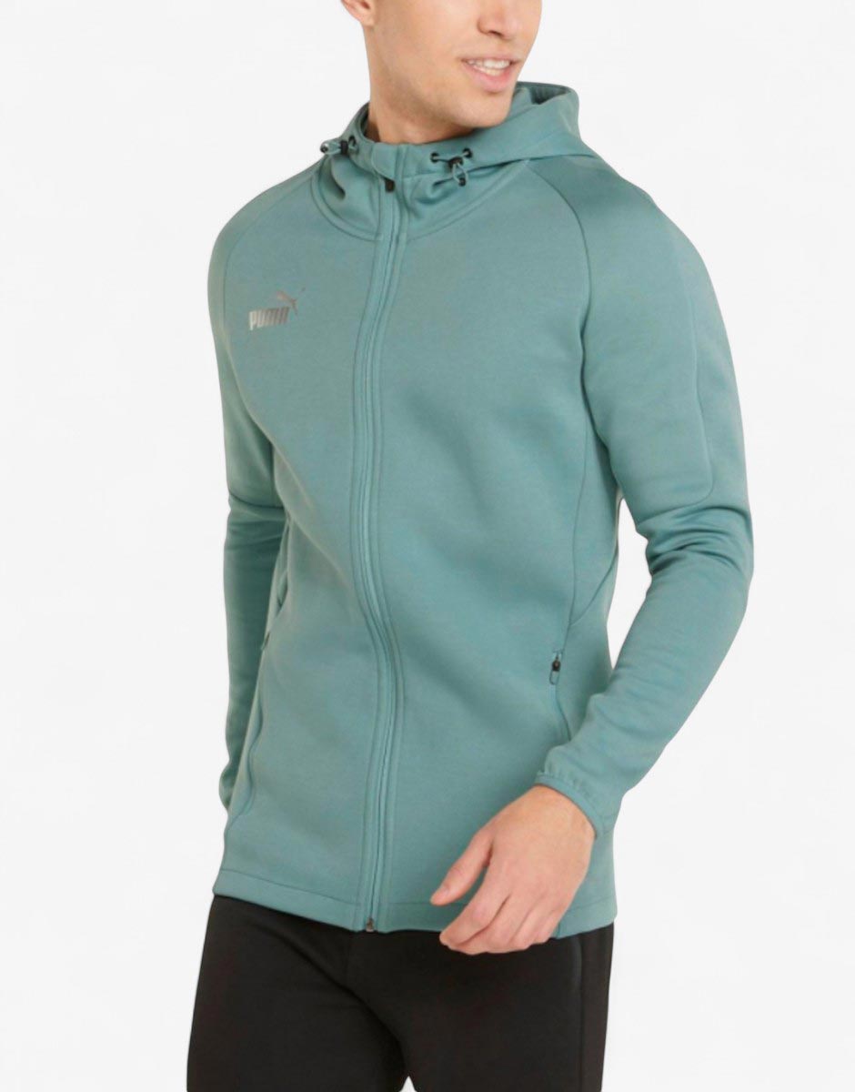 PUMA TeamFinal Casuals Full-Zip Hoodie Green
