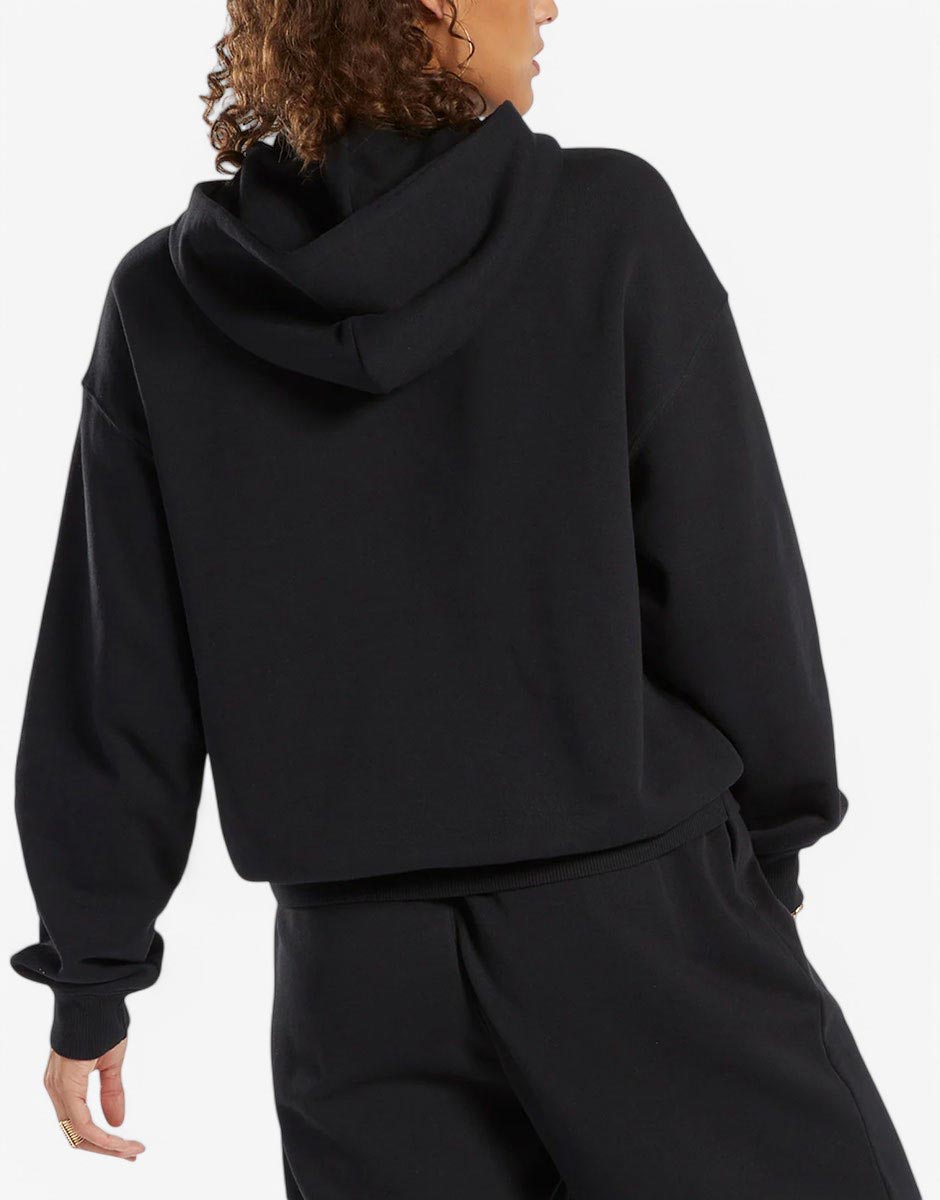 REEBOK Archive Classics Big Logo Fleece Hoodie Black