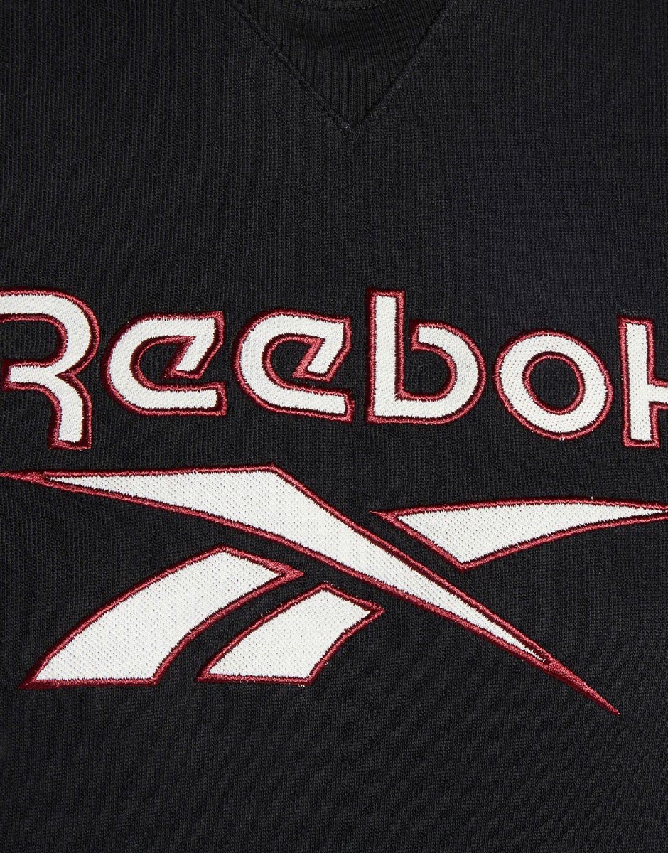 REEBOK Archive Classics Big Logo Fleece Hoodie Black