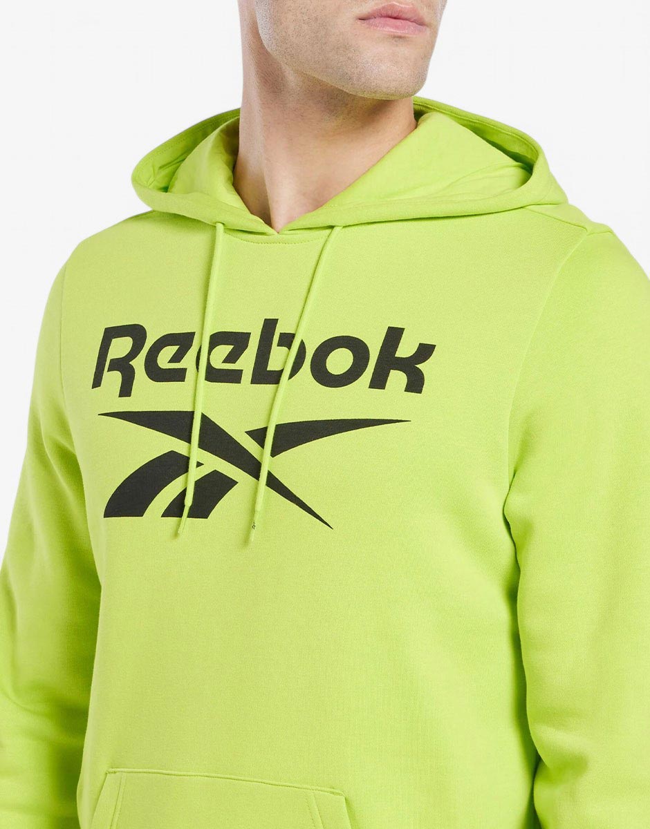 REEBOK Identity Big Logo Fleece Hoodie Yellow