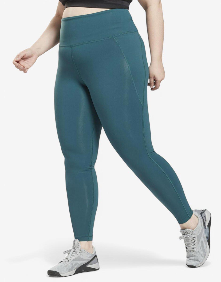 REEBOK Lux High-Waisted Leggings Pine Green