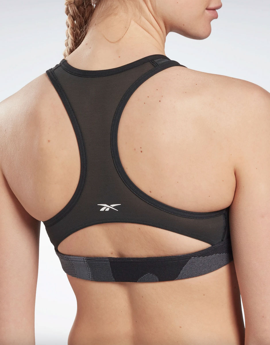 REEBOK Lux Racer Sports Bra Black