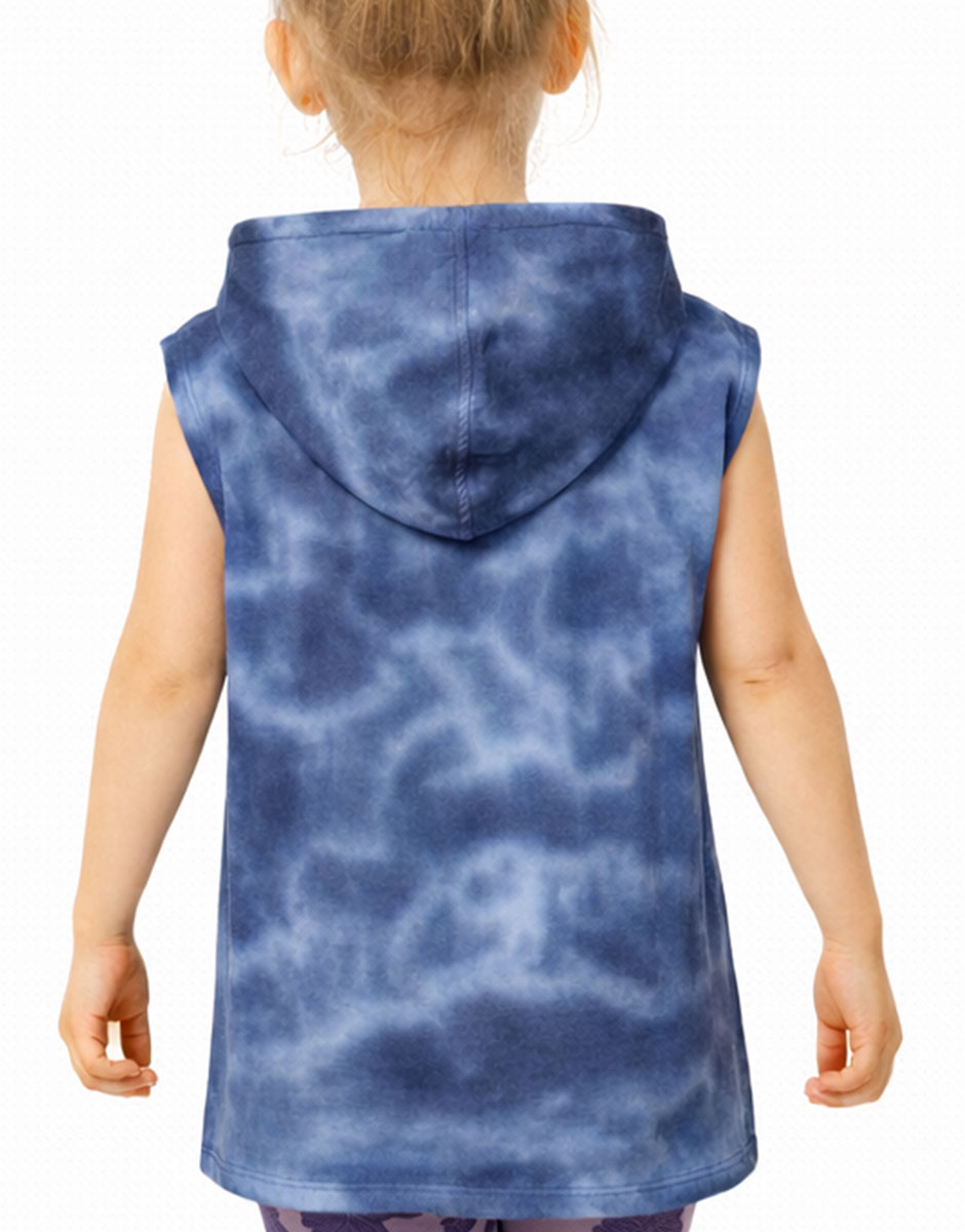 REEBOK Tie-Dye Hooded Tee Blue