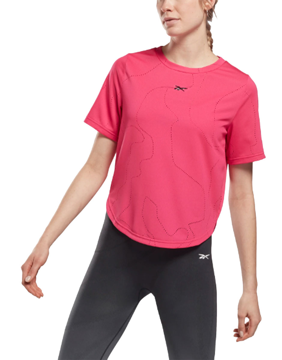 REEBOK United By Fitness Perforated Tee Pink