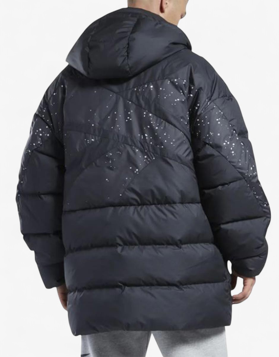 REEBOK Vector Long Down Jacket Black