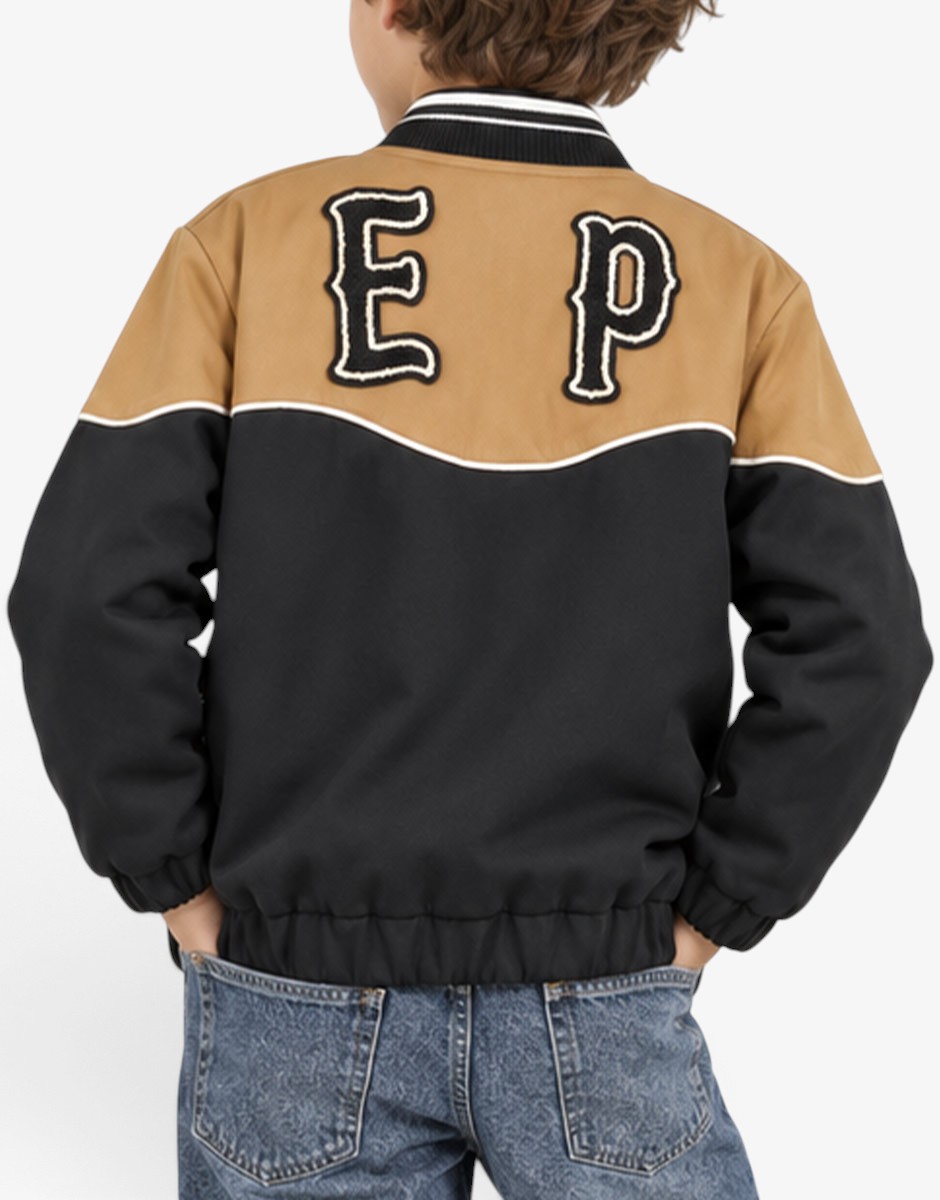 SCOTCH&SODA х Elvis Capsule Colour Block Bomber Jacket Black/Brown