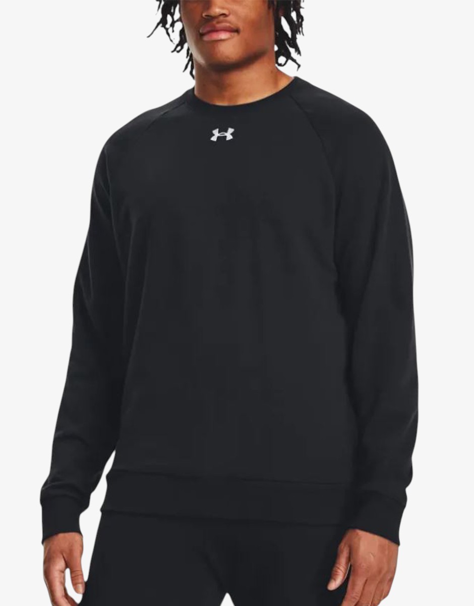 UNDER ARMOUR  Rival Fleece Crew Black