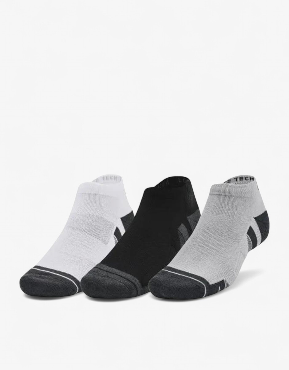 UNDER ARMOUR 3-Packs Golf Performance Tech Low Socks Grey/White