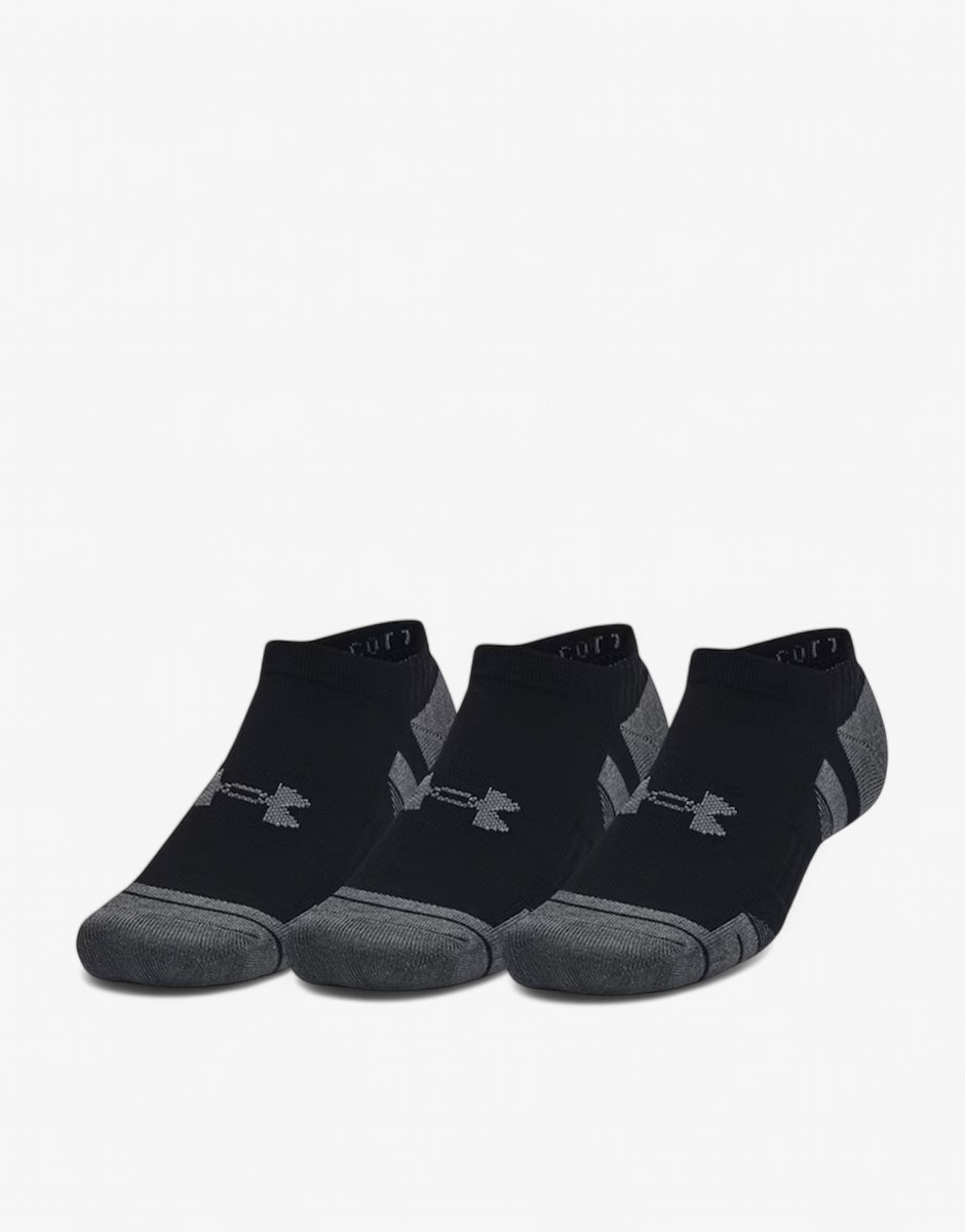 UNDER ARMOUR 3-Packs Performance Cotton Socks Black