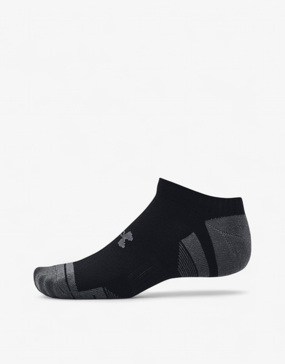 UNDER ARMOUR 3-Packs Performance Cotton Socks Black