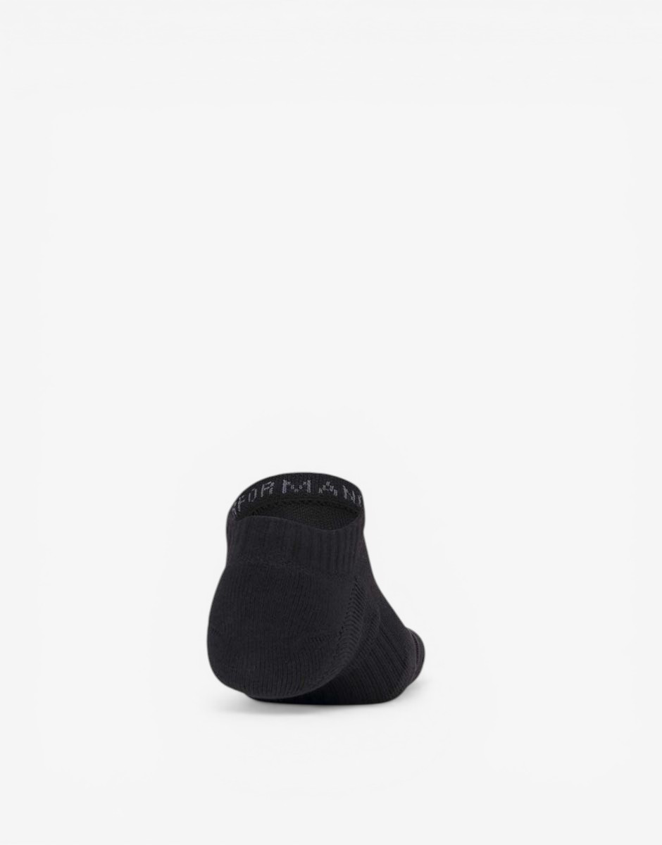 UNDER ARMOUR 3-Packs Performance No Show Cotton Socks Black