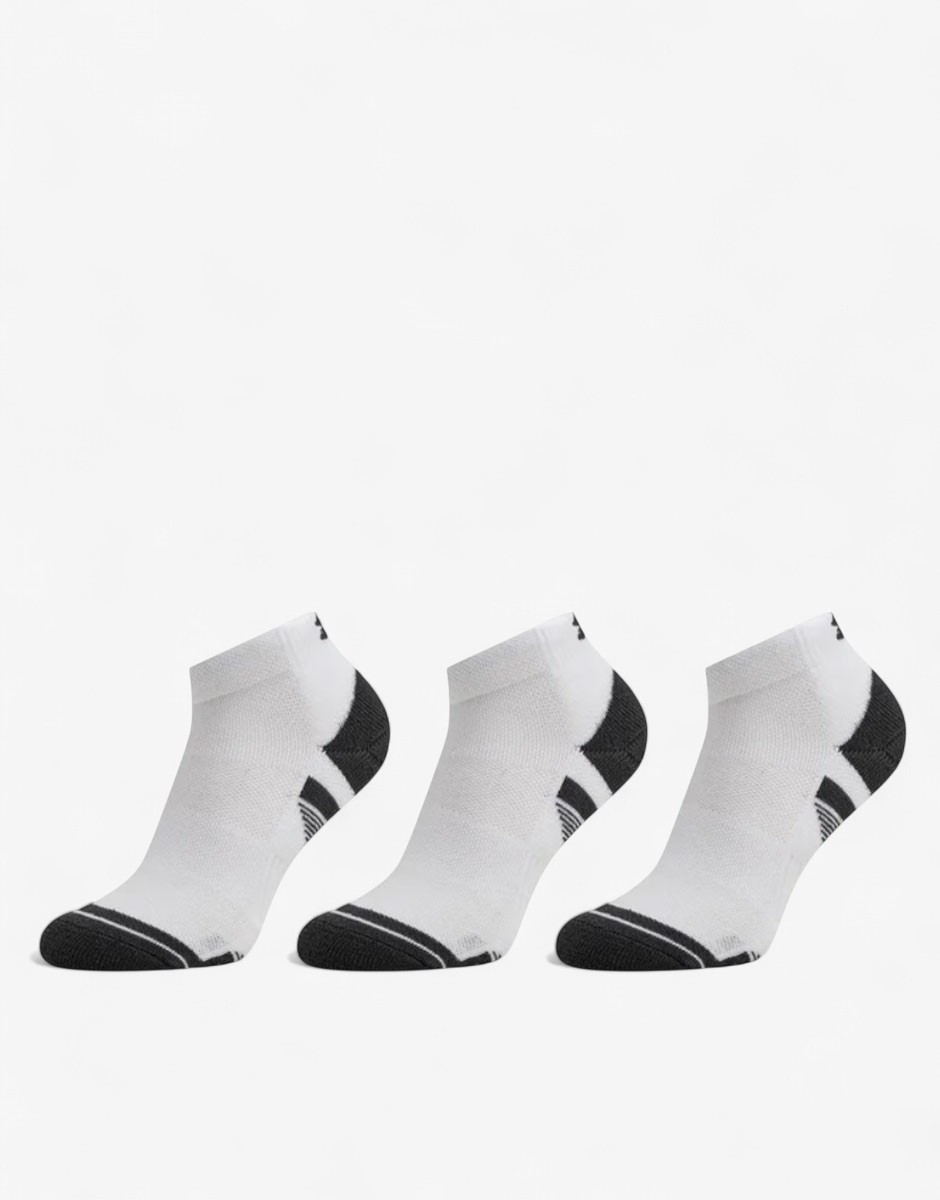 UNDER ARMOUR 3-Packs Performance Tech No Show Socks White/Black/Grey