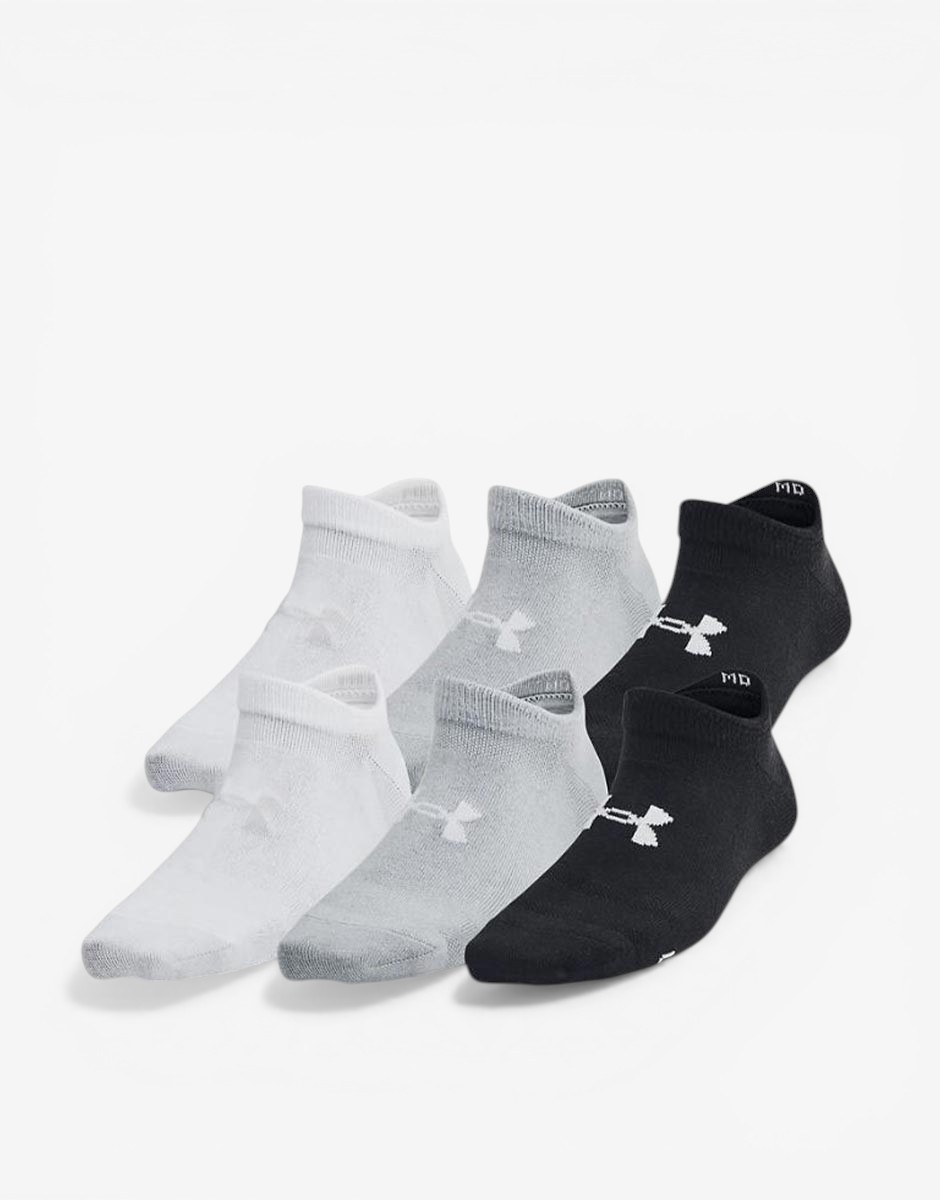 UNDER ARMOUR 6-Packs Essetial No Show Socks Multicolor Y