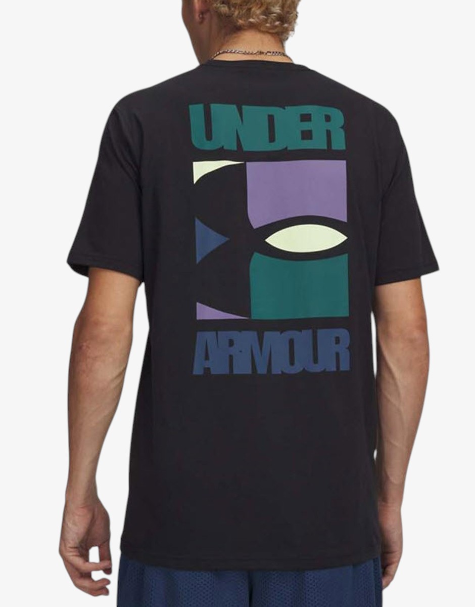 UNDER ARMOUR Block Logo Ss Tee Black