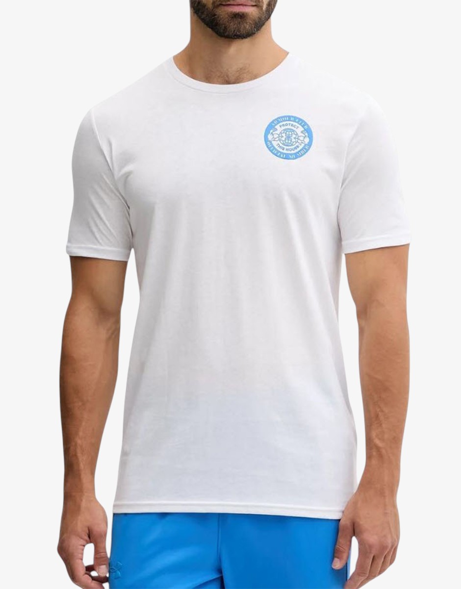 UNDER ARMOUR Club Ss Tee White