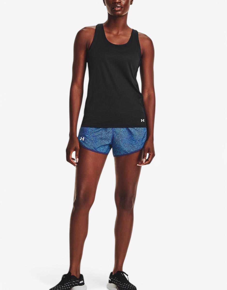 UNDER ARMOUR Fly By 2.0 Printed Short Blue