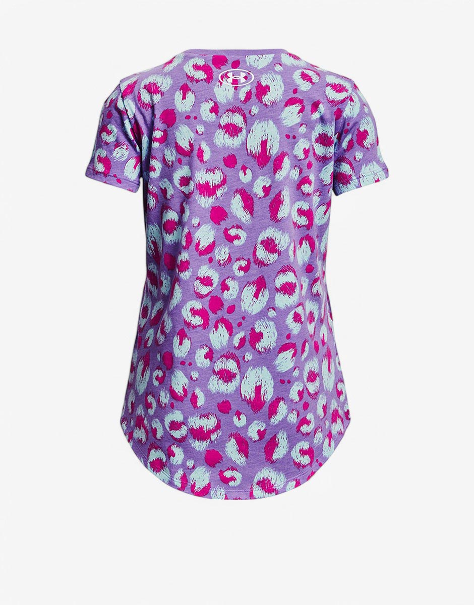 UNDER ARMOUR Live Fierce Instinct Prnt Tee Purple