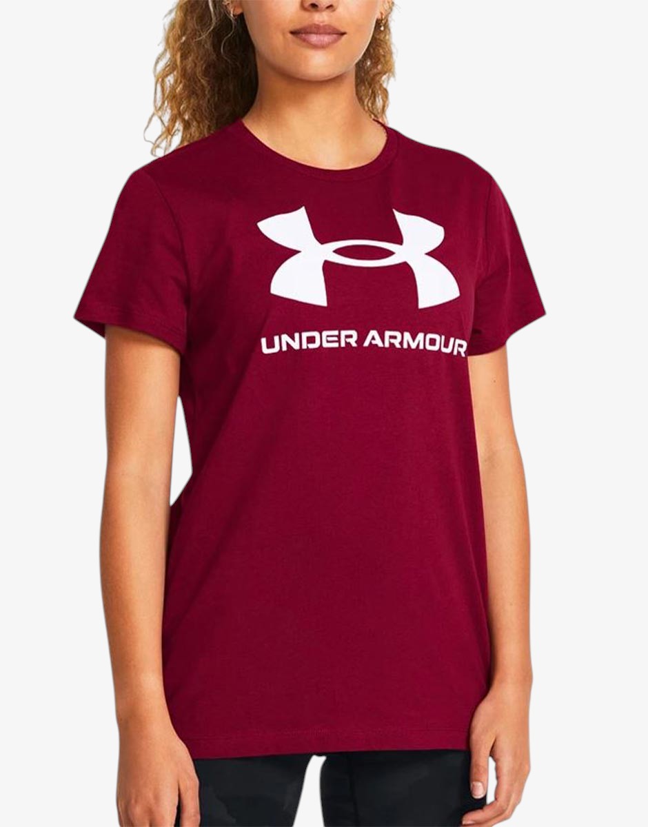 UNDER ARMOUR Sportstyle Logo Ss Tee Fuchsia