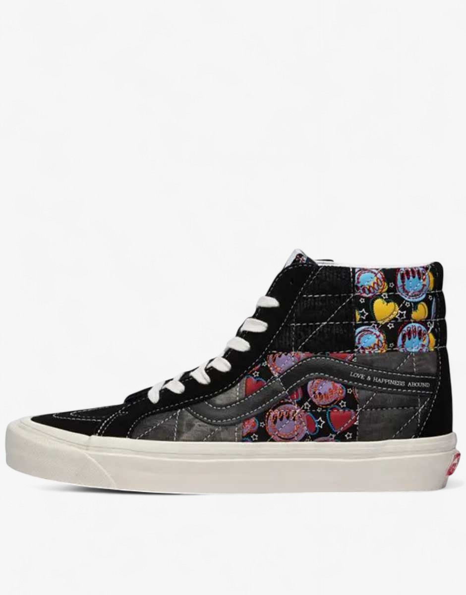VANS Sk8-Hi 38 Shoes Black/Multi