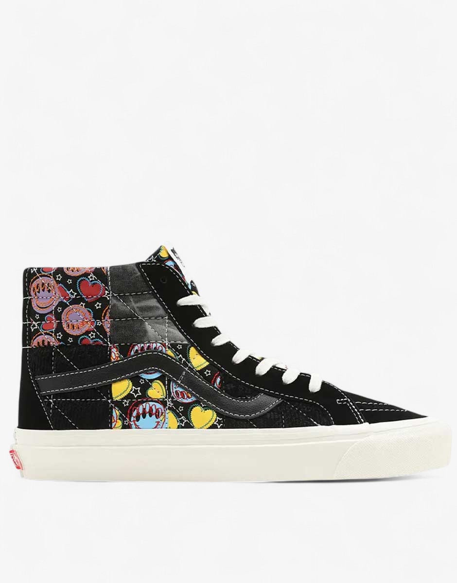 VANS Sk8-Hi 38 Shoes Black/Multi
