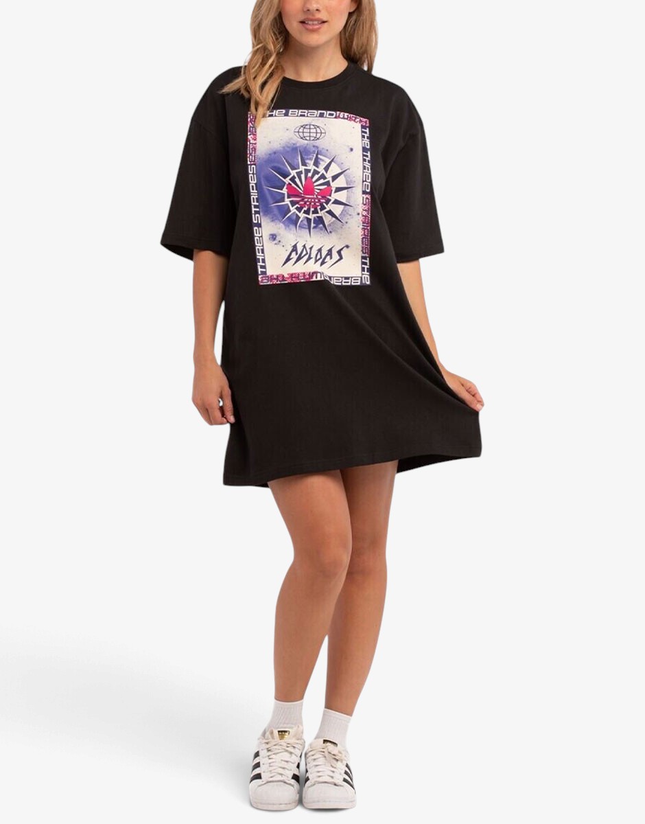 ADIDAS Originals Tee Dress Black · HT6917 · размер 2XS