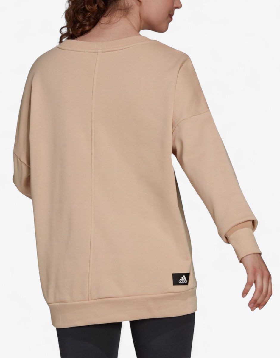 ADIDAS Sportswear Future Icons 3 Bar Crew Sweatshirt Beige