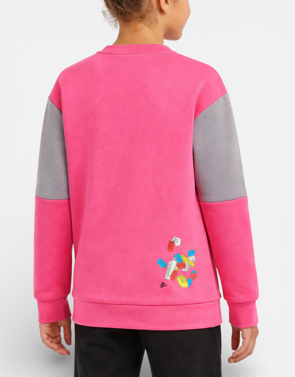ADIDAS x Classic Lego Crew Sweatshirt Pink/Grey