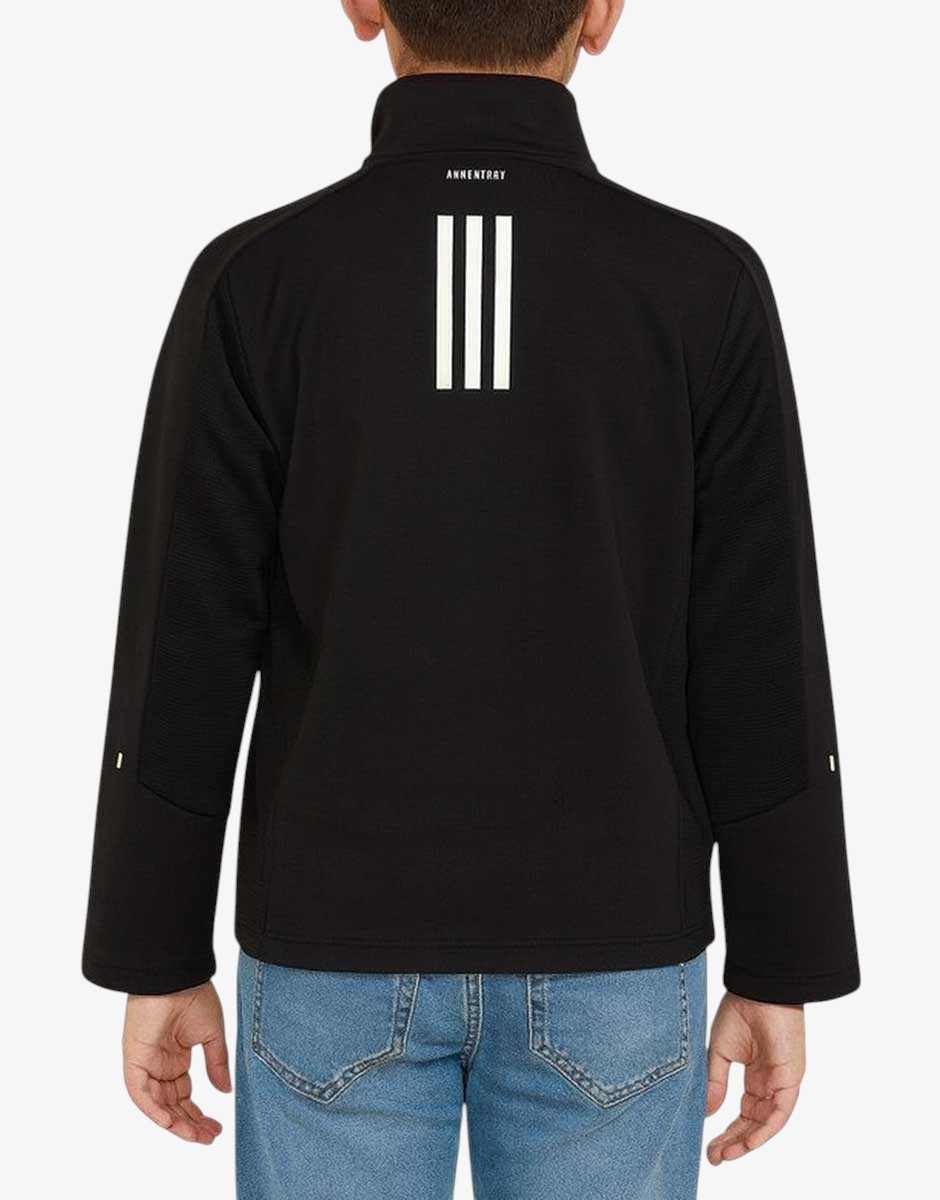 ADIDAS Xfg Tech Inspired Cover Up Jersey Top Black