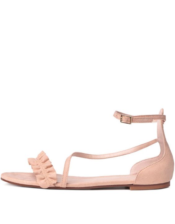'H&M Suede Sandals Pink