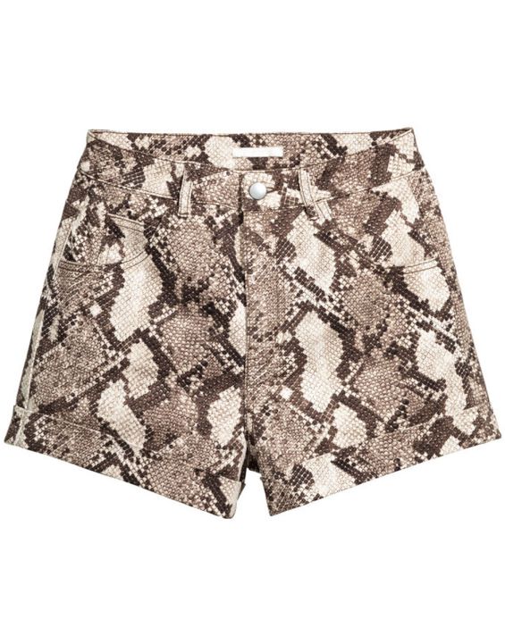 'H&M High-Waisted Twill Shorts