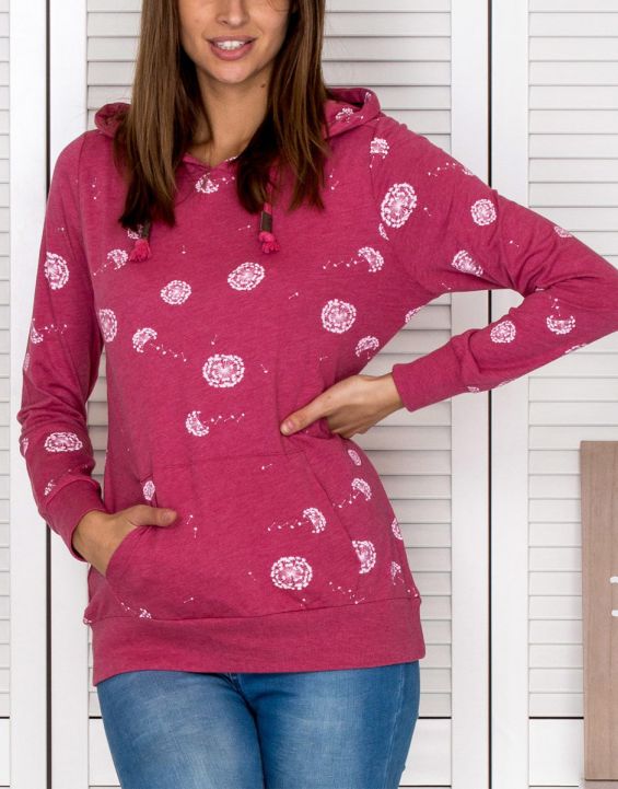 'SUBLEVEL Dandelion Hoodie Pink