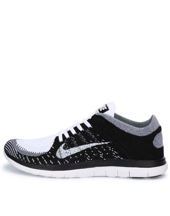 'NIKE Free 4.0 Flyknit Black White