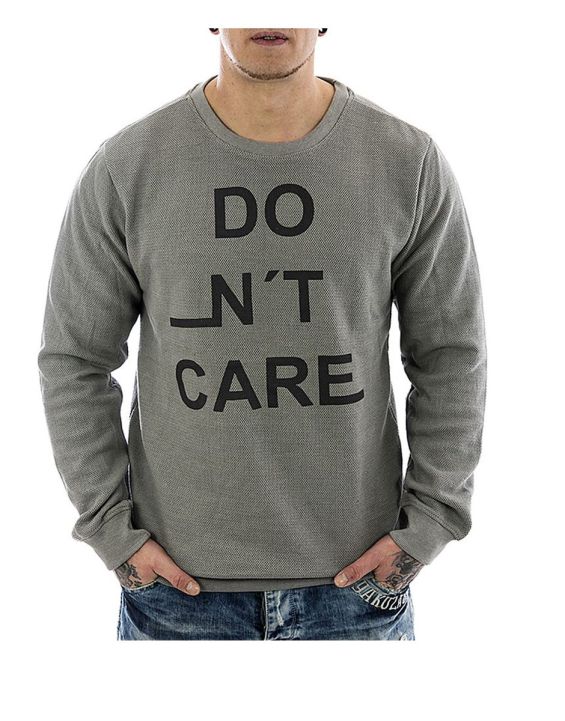 'SUBLEVEL Don't Care Blouse Grey