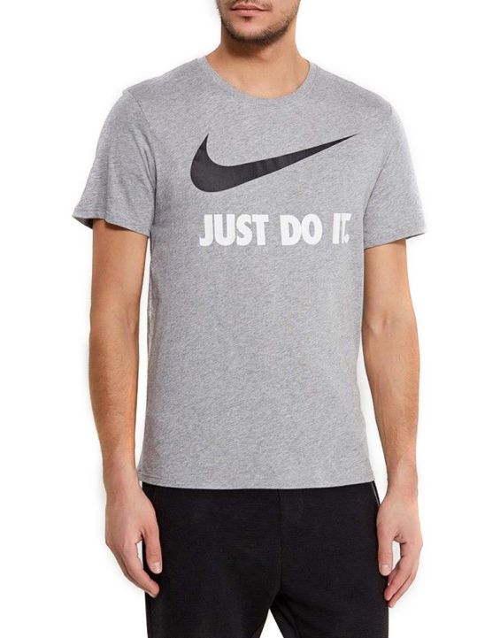 'NIKE Just Do It Logo Swosh Tee Grey