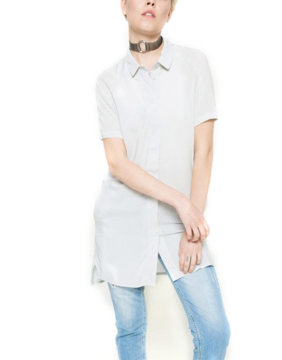 'ROCK ANGEL Long Shirt Grey