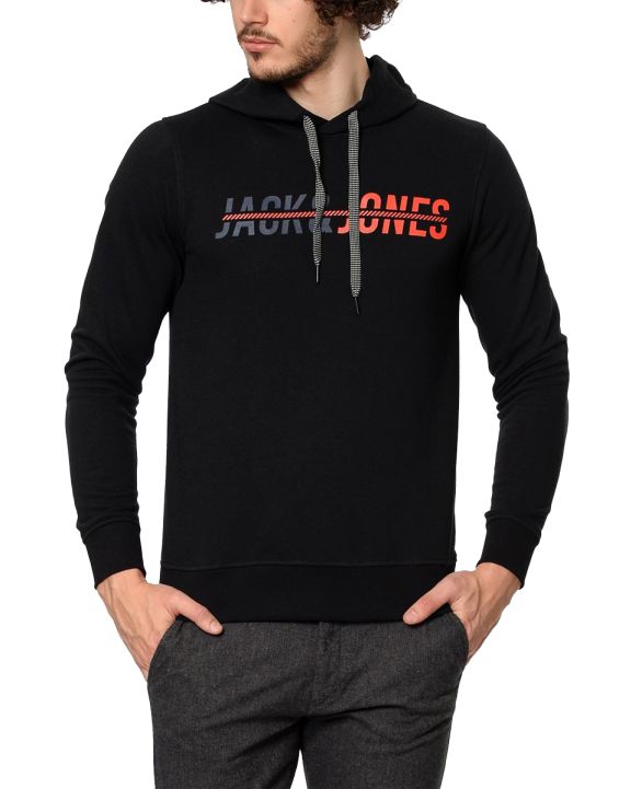 'JACK&JONES Print Sweatshirt Black