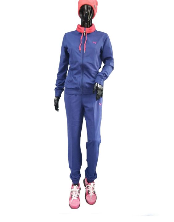 'PUMA Style Jersey Tracksuit Purple