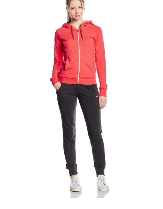 'PUMA Hooded Lurex Tracksuit Pink