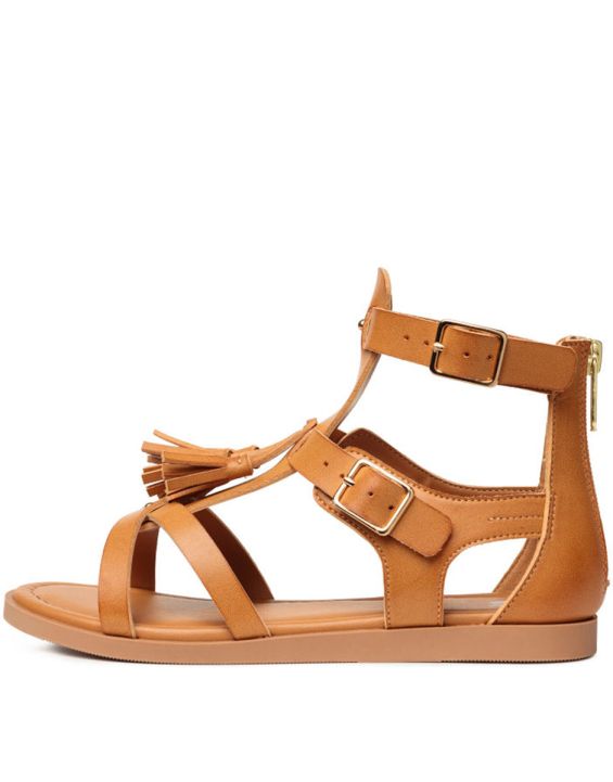 'H&M Tassel Sandals Brown