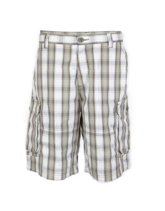 'MAJESTIC Cotton Check Green