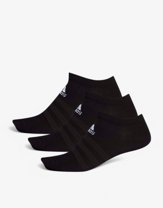 'ADIDAS 3-Packs Low-Cut Socks All Black