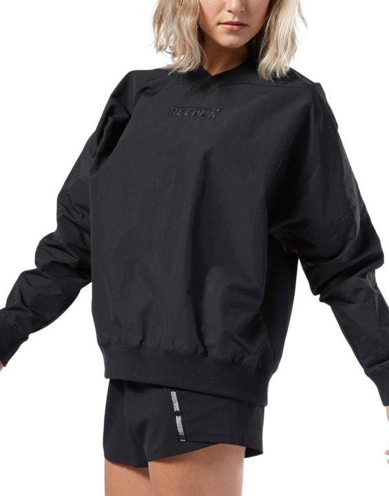 'REEBOK Meet You There Woven Pullover Black