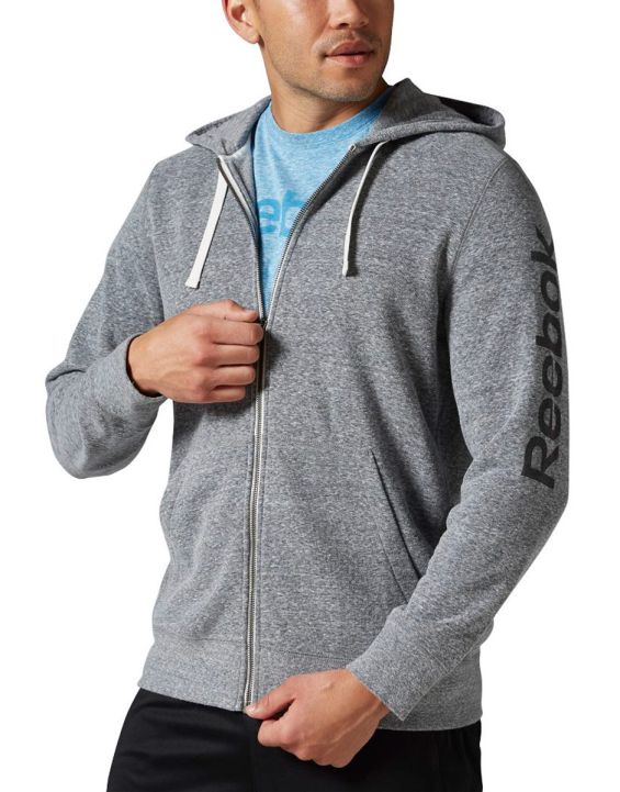 'REEBOK Elements Big Logo French Terry FZ Hoodie