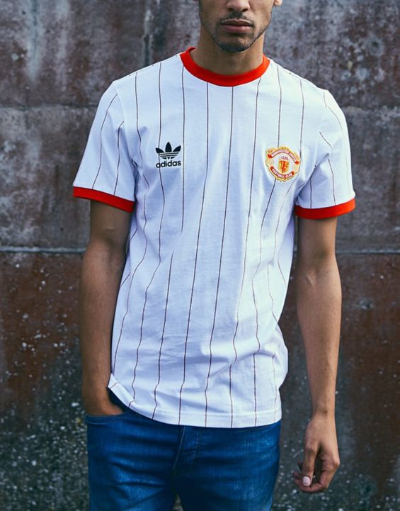 'ADIDAS Manchester United FC Pin Tee White