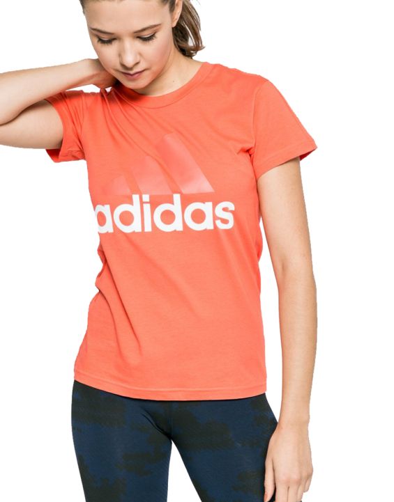 'ADIDAS Essential Linear Tee Coral