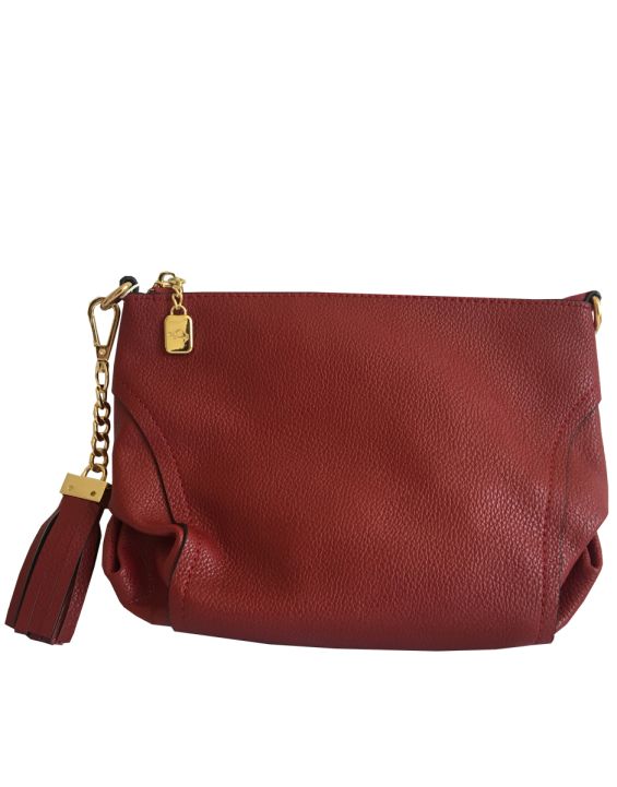 'CARPISA Tassel Bag Bordo