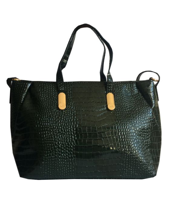 'CARPISA Crocodile Bag Green