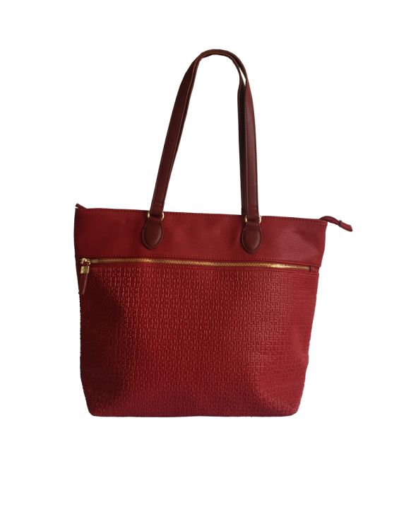 'CARPISA Knit Bag Bordo