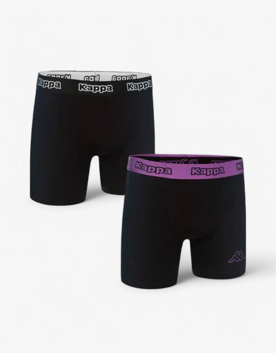 'KAPPA 2-Pack Boxershorts Black/Purple