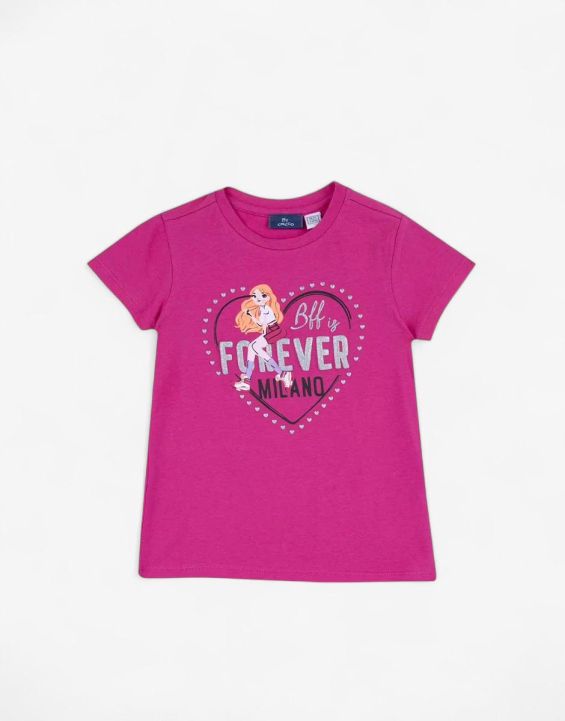 'CHICCO Girls Milano Tee Dark Pink